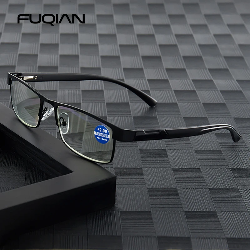 Top Trends: Stainless Steel Reading Glasses Men Business Presbyopic Glasses Male Anti Blue Light Eyeglasses + 1.0 1.5 2.0 2.5 3 3.5 4.0 Shoppable Styles