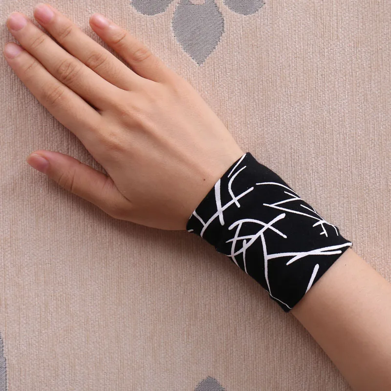 Top Trends: Summer Unisex Cotton Wristband Thin Section Sweat-absorbent High Elasticity Scar Tattoo Sports Fitness Yoga Shoppable Styles