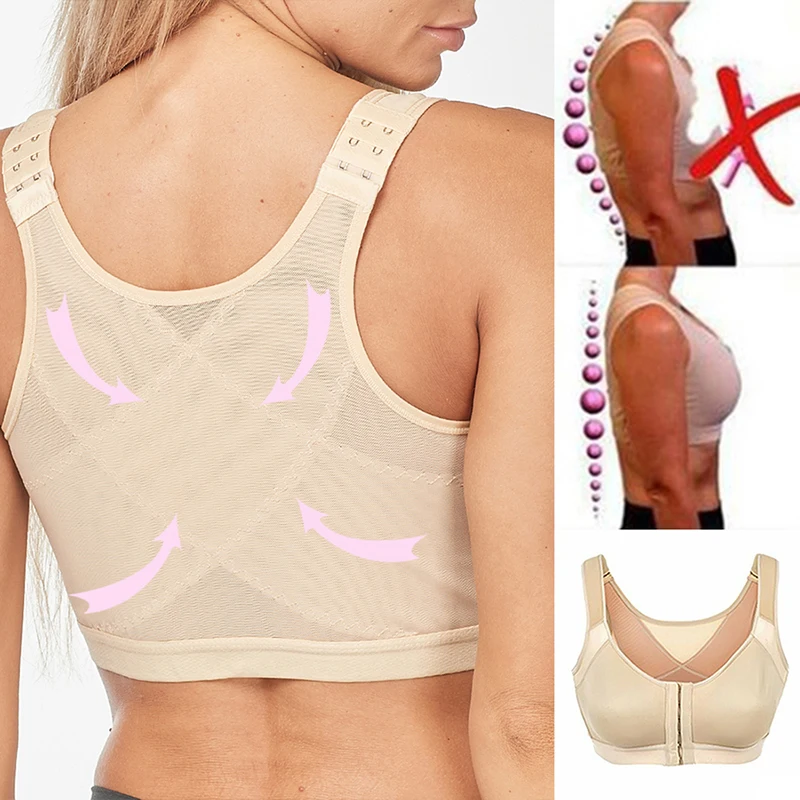 Top Trends: S-5XL Posture Corrector Lift Up Bra Women New Cross Back Bra Breathable Underwear Shockproof Sports Support Fitness Vest Bras Shoppable Styles