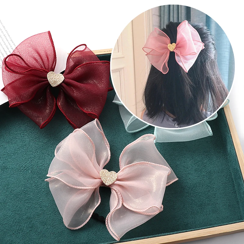 Top Trends: Cute Girls Bow Hair Clip Hair Bands Girls Elastic Hair Band Hair Accessories Korean Headwear Children Hair Accessories Ornaments Shoppable Styles