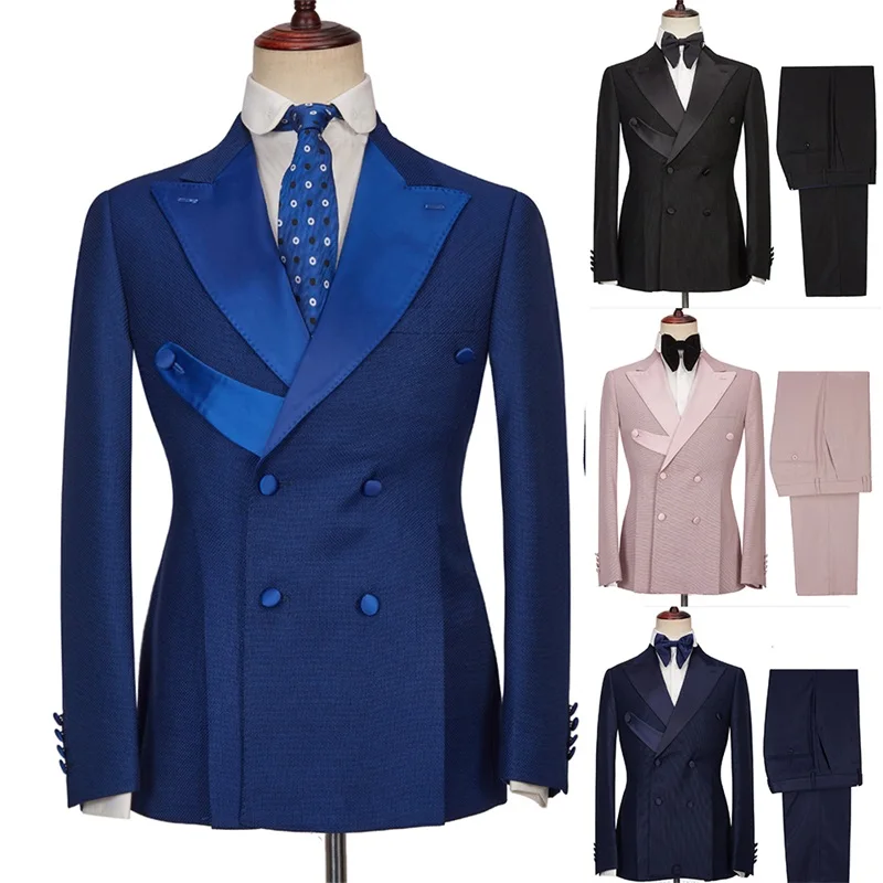 Top Trends: Slim Formal Suits For Men Custom Made Male Clothing Prom Blazer And Pant Wedding Party Costume High Quality Shoppable Styles