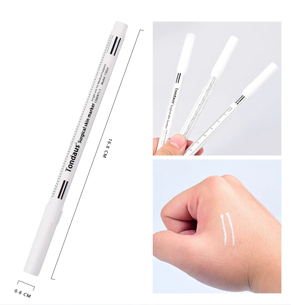 Top Trends: 10sets White Surgical Eyebrow Tattoo Skin Marker Pen Tools Microblading Accessories Tattoo Marker Pen Permanent Makeup Supplier Shoppable Styles