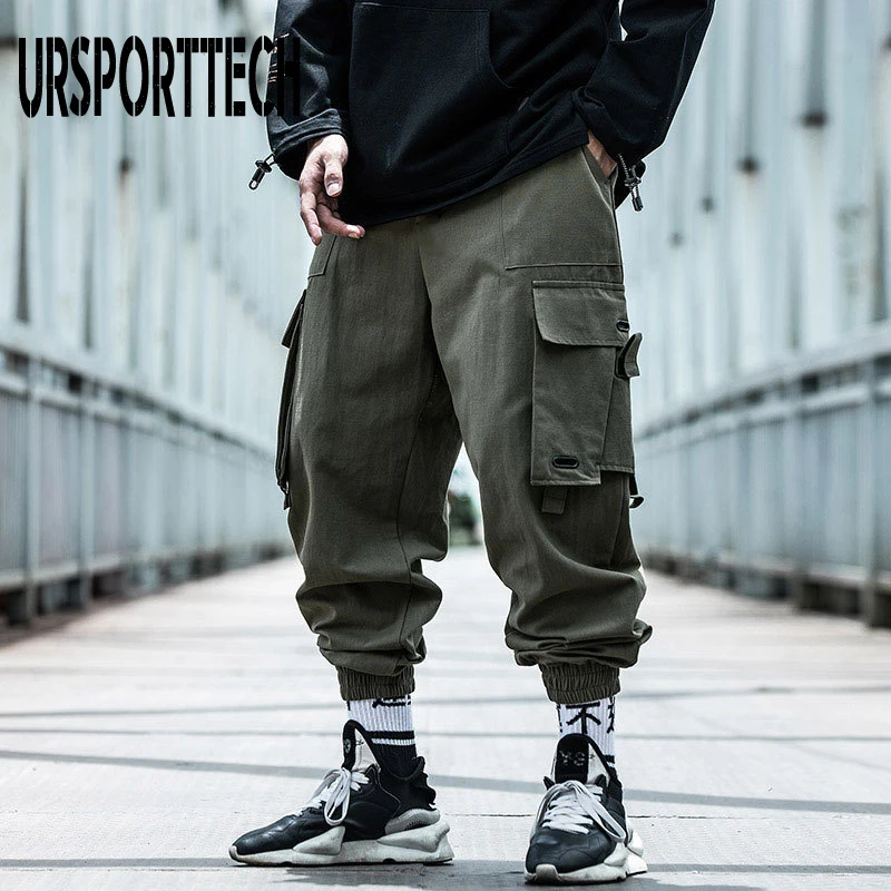 Top Trends: Cargo Pants Men Hip Hop Harem Pant Streetwear Harajuku Track Jogger Sweatpant Cotton Techwear Cargo Pants Trousers Male Pants Shoppable Styles