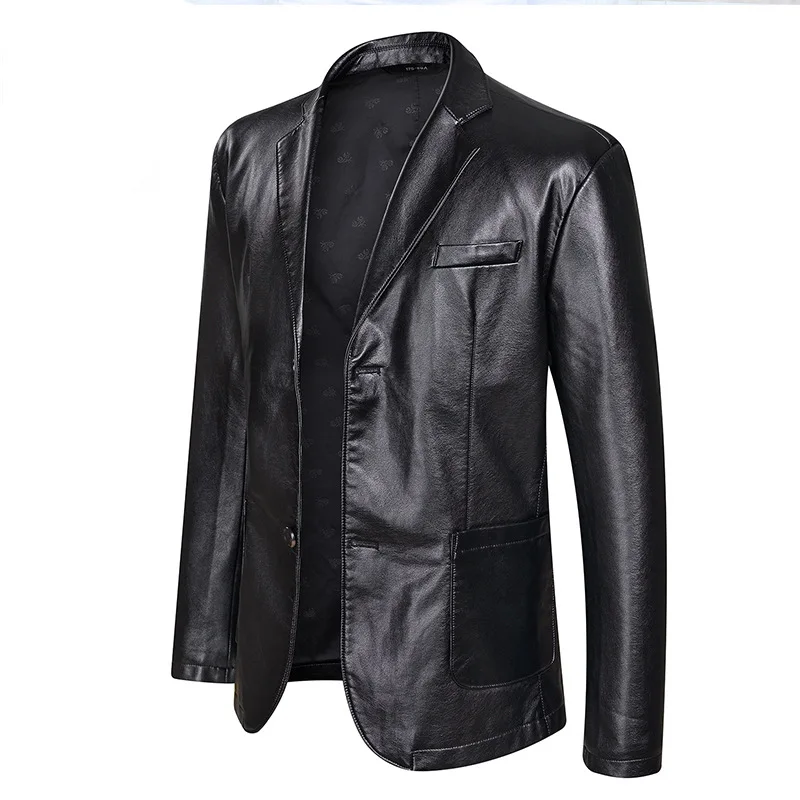 Top Trends: New Fashion Leather Jackets Men&#039;s Jacket Button Outwear Men&#039;s Coats 2023 Spring Autumn PU Jacket Coat Plus Size 5XL 6XL 7XL Shoppable Styles