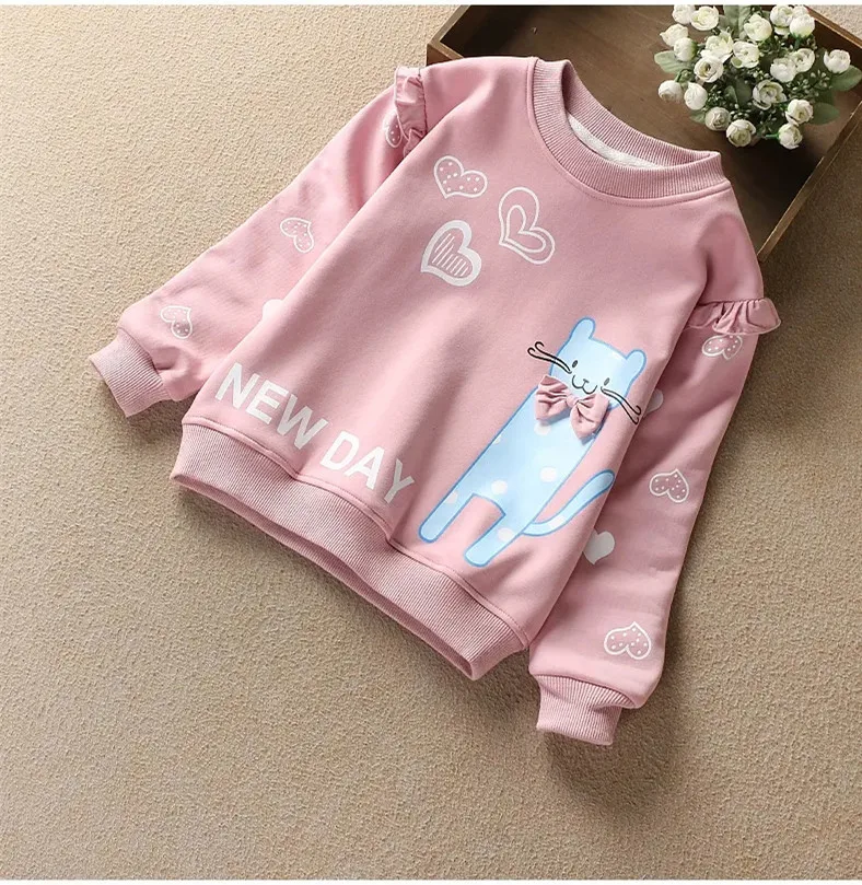 Top Trends: Girls Baby Bottoming Shirt Spring Autumn Long-Sleeved T-shirt For Girls Cartoon Cotton Teen Children's T-shirt Sweater Shoppable Styles