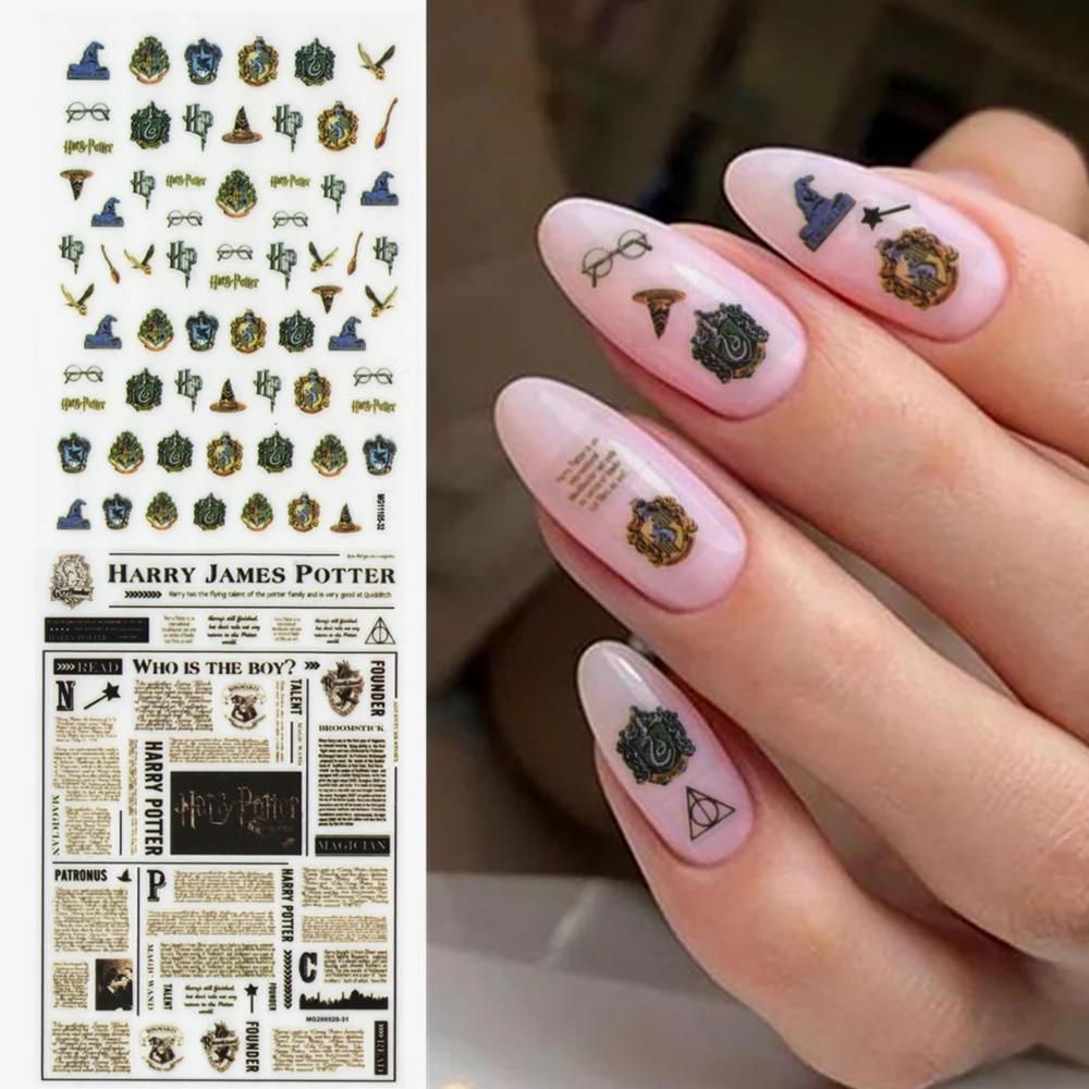 Top Trends: Newest MG11105-32 Magic World Nail Sticker 3d Nail Art Sticker Nail Decal Stamping Export Japan Designs Rhinestones Shoppable Styles