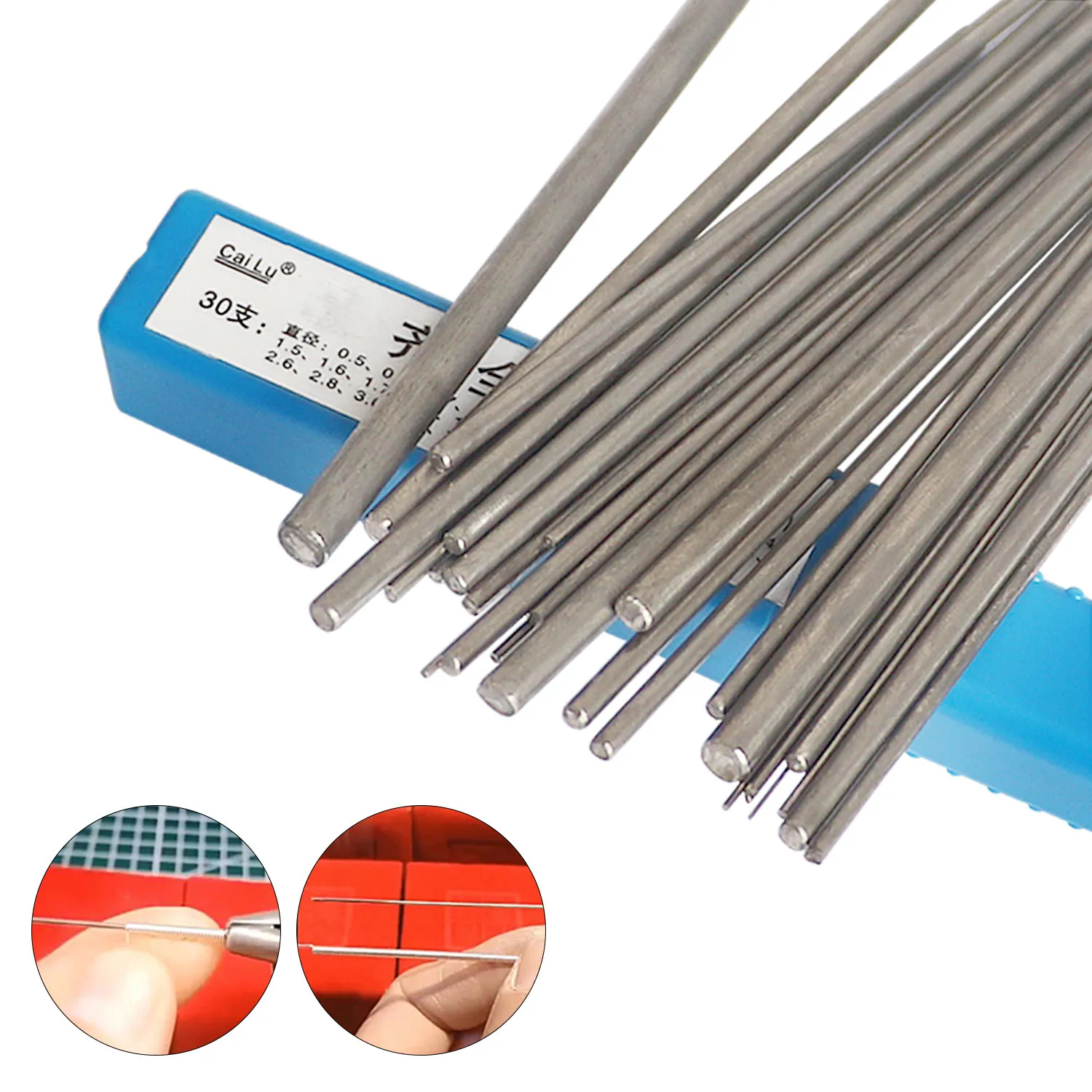 Top Trends: 30pcs Set Solid Wire Core Stick Roll Mandrel Jewelry Gold Making Tool Stainless Steel Hollow Coil Forming Rod Shoppable Styles