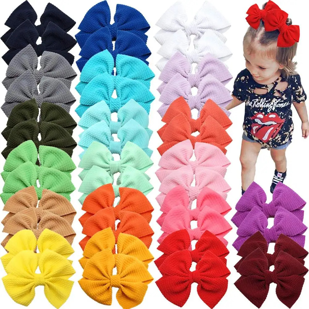 Top Trends: 10PCS 4.5 Inch Baby Girl Hair Bows With Alligator Clips Hair Barrettes Hair Accessories For Girls Toddler Infants Kids Shoppable Styles