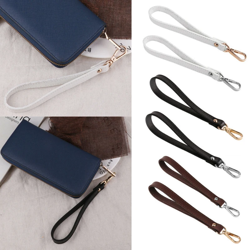 Top Trends: Genuine Leather Handbag Strap Bag Replacement Wrist Strap Buckle Wrist Strap Hands-Free Wristlet For Purse Wallets Keychain Shoppable Styles