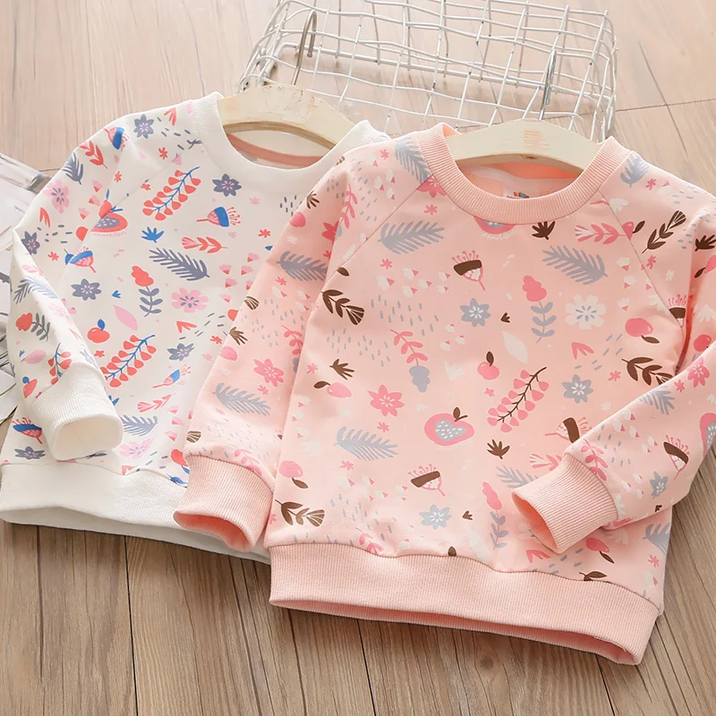 Top Trends: 2024 Autumn Spring Fashion 2-4 5 6 7 8 9 10 Years Children&#039;S Causual Pullover Tops O Neck Long Sleeve Kids Baby Girl Sweatshirts Shoppable Styles