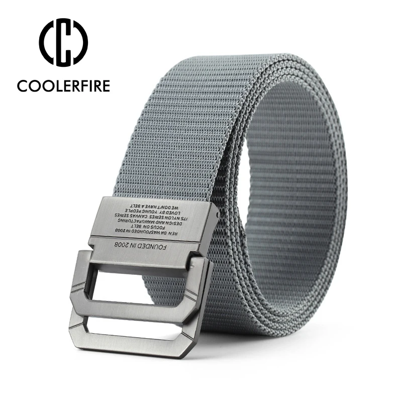 Top Trends: Men Belts Automatic Buckle Metal Webbing Belts For Men Canvas Nylon High Quality Strap Casual Sports Students HB009 Shoppable Styles