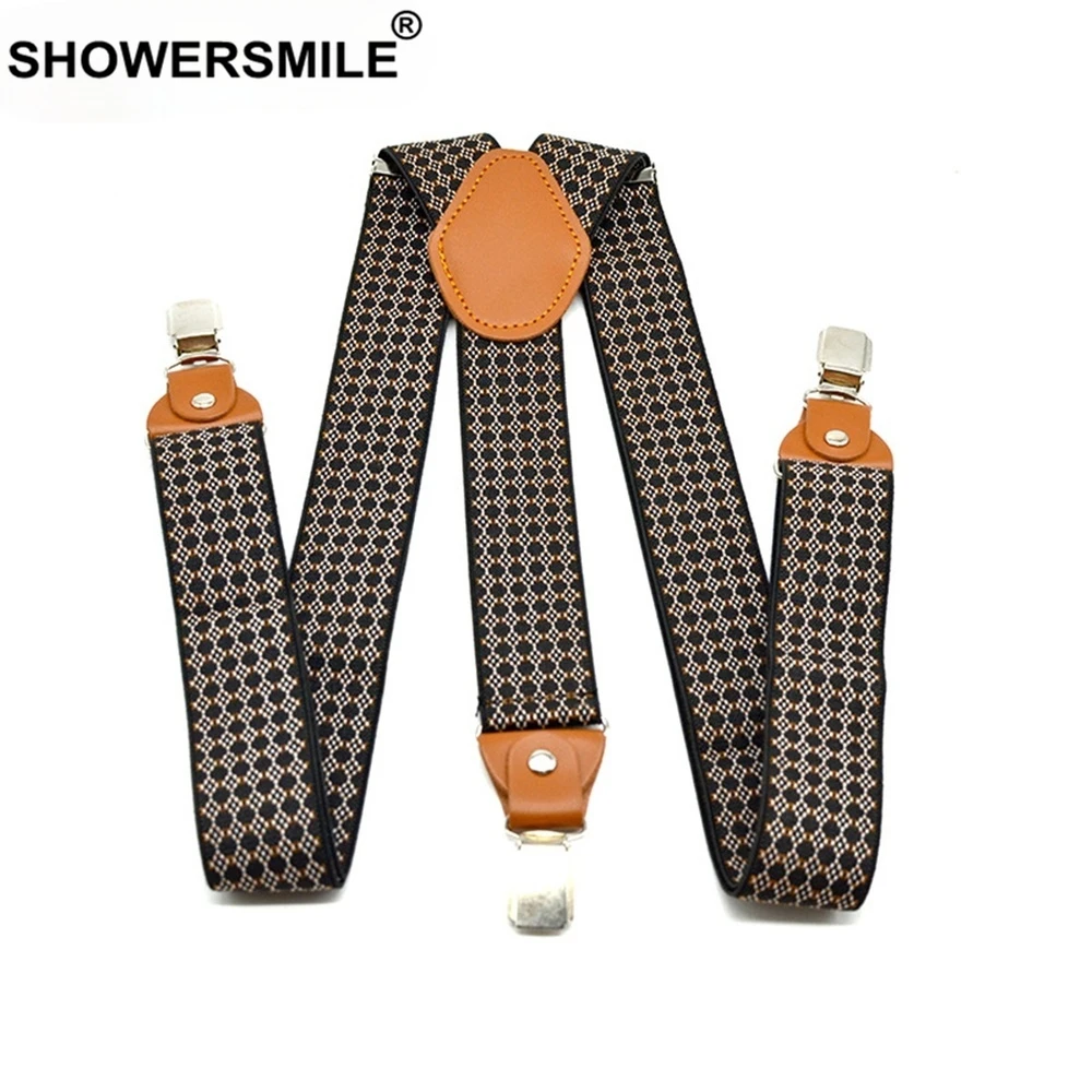 Top Trends: Vintage Suspenders Pants Men Polka Dot Male Trouser Belt Y Back Braces Male 3 Clips Pants Straps Adult Suspenders 120cm*3.5cm Shoppable Styles