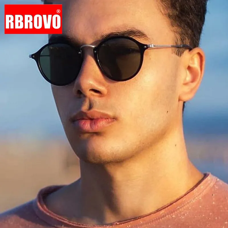 Top Trends: RBROVO Fashion Retro Sunglasses Men Brand Designer Oval Glasses For Men / Women Vintage Men Sunglasses Luxury Mirror Oculos De Sol Shoppable Styles