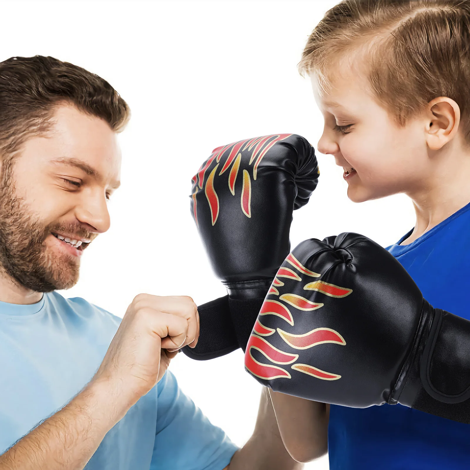 Top Trends: 1 Pair Boxing Glove Leather Kickboxing Protective Glove Kids Children Punching Training Sanda Glove Sports Protection Supplies Shoppable Styles - Image 3