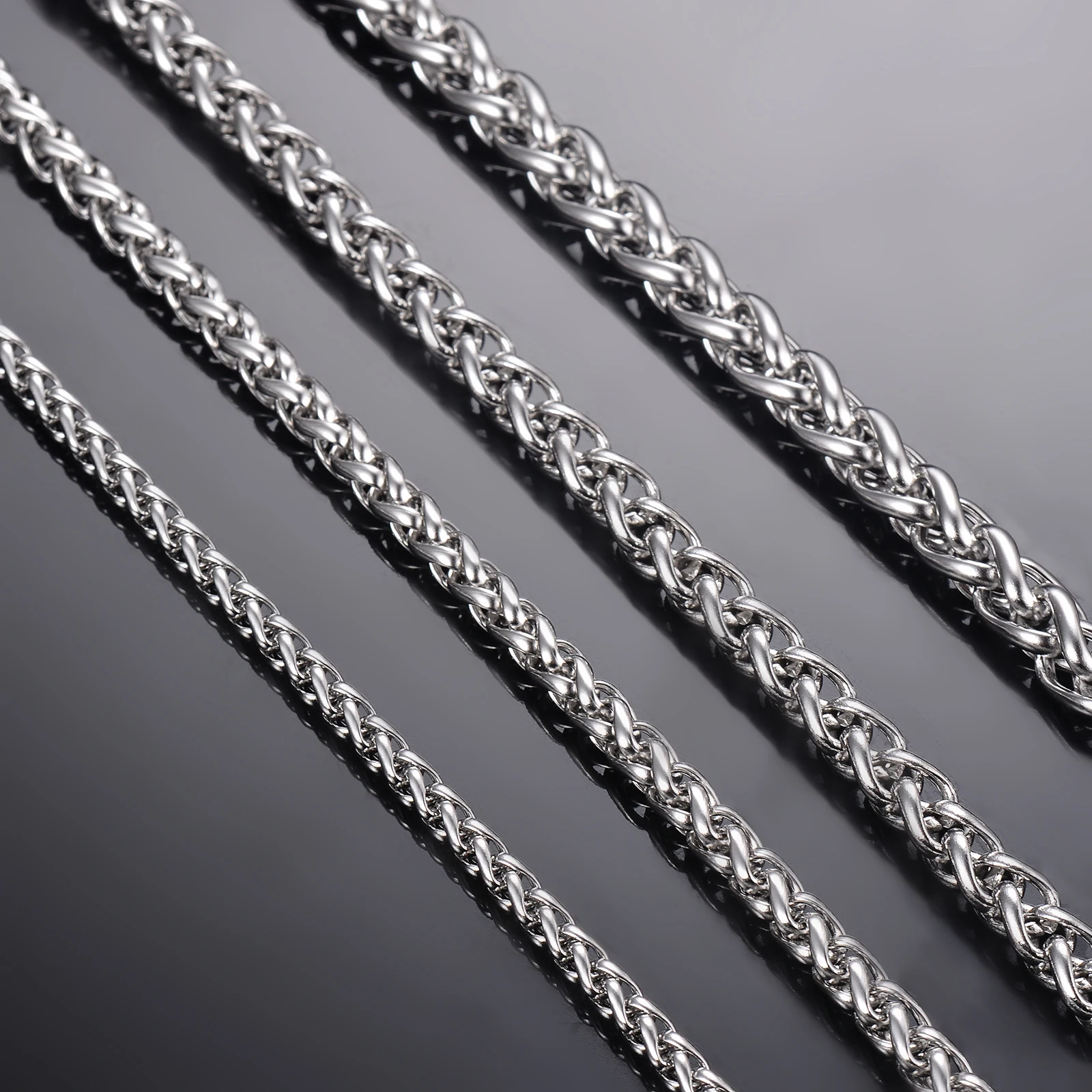 Top Trends: 1 Piece Width 2.5mm / 3mm / 4mm / 5mm / 6mm Keel Link Chain Necklace For Men Women Stainless Steel Chain Necklace Shoppable Styles - Image 2