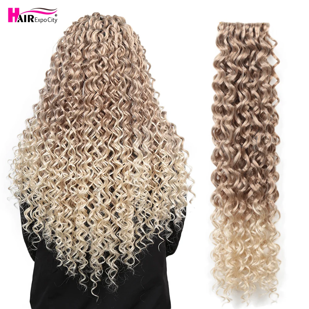 Top Trends: Afro Curls Water Wave Twist Crochet Braids Hair Synthetic Passion Twist Hair Extensions 22&quot; African Ariel Curls Hair Expo City Shoppable Styles