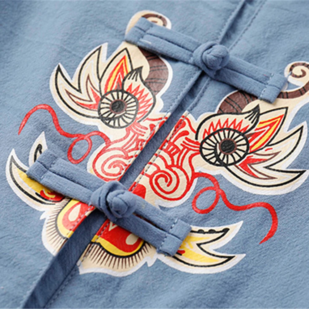 Top Trends: Mudkingdom Boys Girls Outifts Chinese New Year Clothes Kids Costume Tang Jacket Coats And Pants Suit Children Clothing Sets Shoppable Styles - Image 6