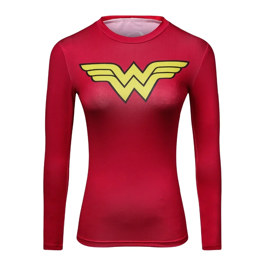 Top Trends: New 3D Printed Compression Bodybuilding Women T-shirt Long Sleeve Summer Fashion Casual Girl Female T Shirt Slim Tight Tops Tees Shoppable Styles