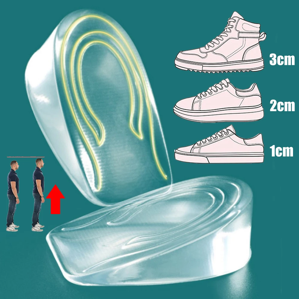 Top Trends: Silicone Gel Half Insoles For Women Shoes Heel Lift Inserts Plantar Fasciitis Height Increase Insoles For Men Sneakers Shoe Pads Shoppable Styles