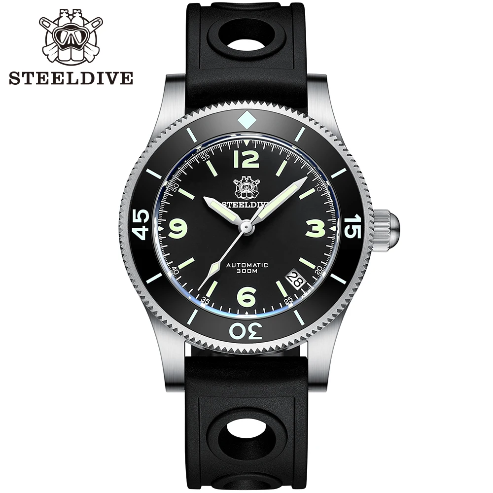 Top Trends: STEELDIVE SD1952 41MM NH35 Automatic Diving Watch 300m Water Resistant Ceramic Bezel Sapphire Glass Mechanical Men Watch Shoppable Styles