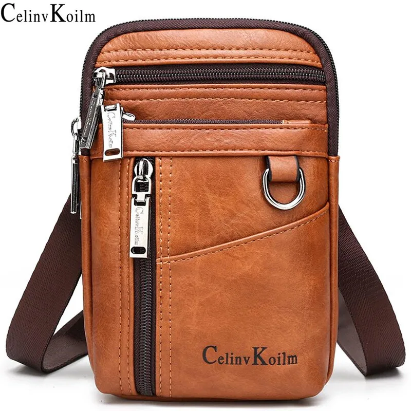 Top Trends: Celinv Koilm Brand Small Multi-function Crossbody Messenger Bag Men Shoulder Daypacks Legs Waist Bags For Man Unisex Casual New Shoppable Styles