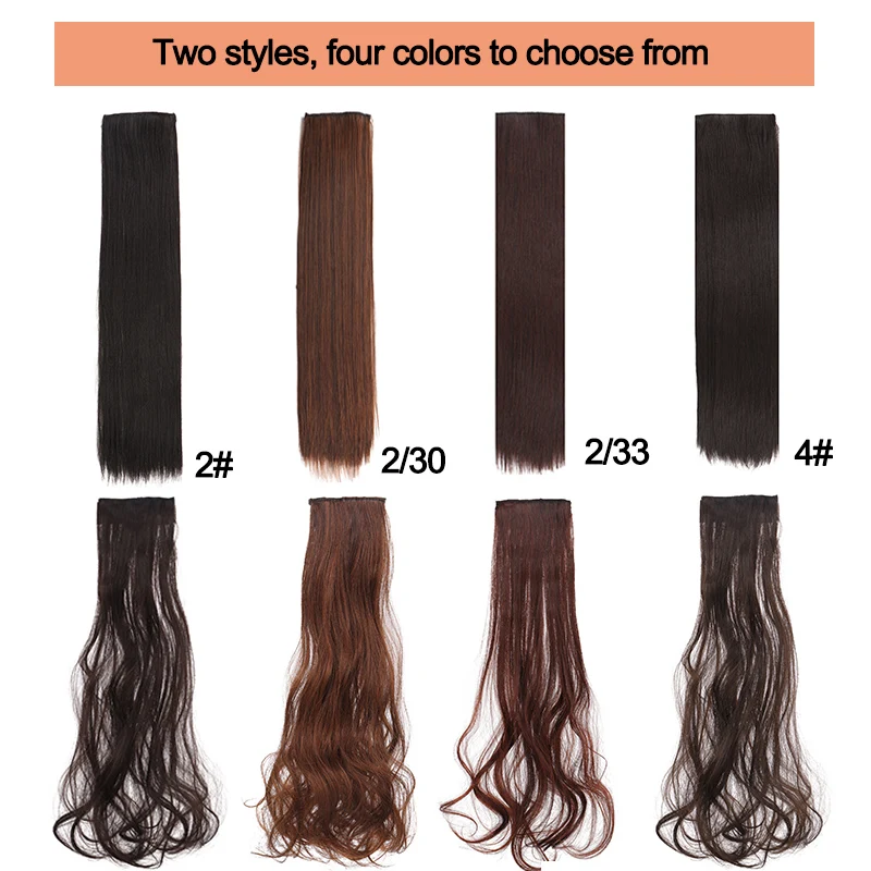 Top Trends: DIANQI Synthetic Hair Long Straight 2 Clips On Hair Extension Different Lengths For Women Shoppable Styles - Image 6