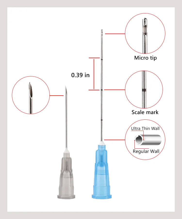 Top Trends: Korea 2pcs Hot SellMesotherapy Blunt-tip Cannula For Filler Injection 14G--30G Hyaluronic Acid Injection Blunt Tip Micro Cannul Shoppable Styles - Image 4