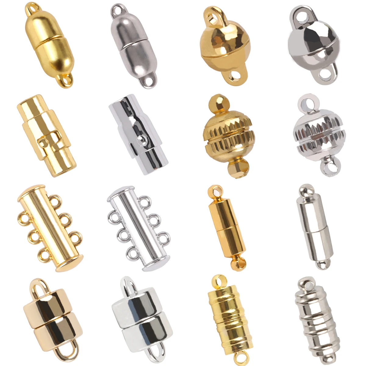 Top Trends: Stainless Steel Strong Magnetic Clasps For Leather Cord Bracelet Necklace Magnet End Clasp Connectors For DIY Jewelry Making Shoppable Styles