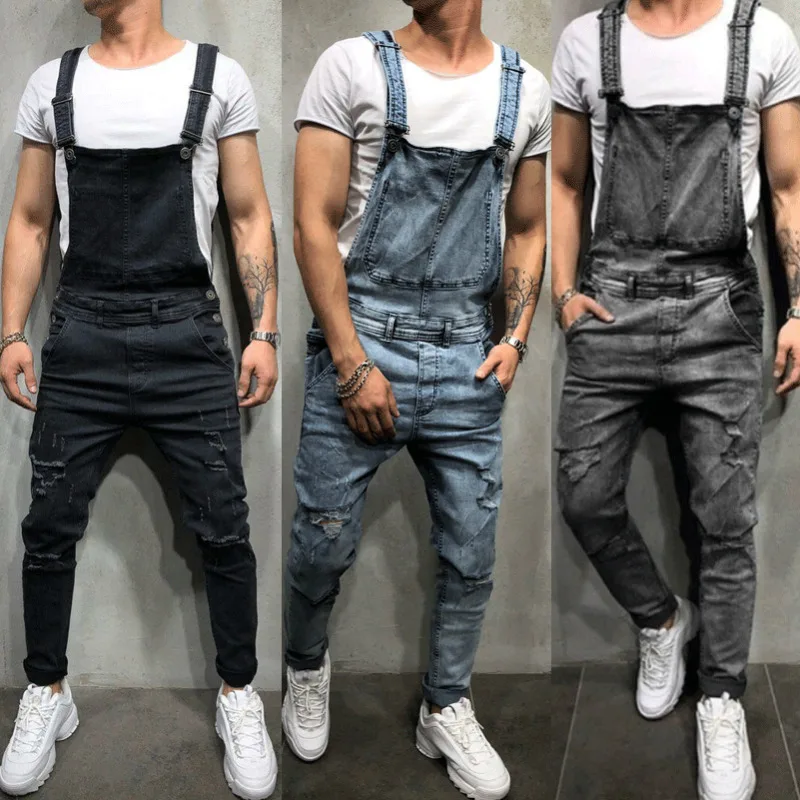 Top Trends: Casual Men Male Bib Overalls Denim Shorts Walkshort Jumpsuit Button Rompers Shoppable Styles