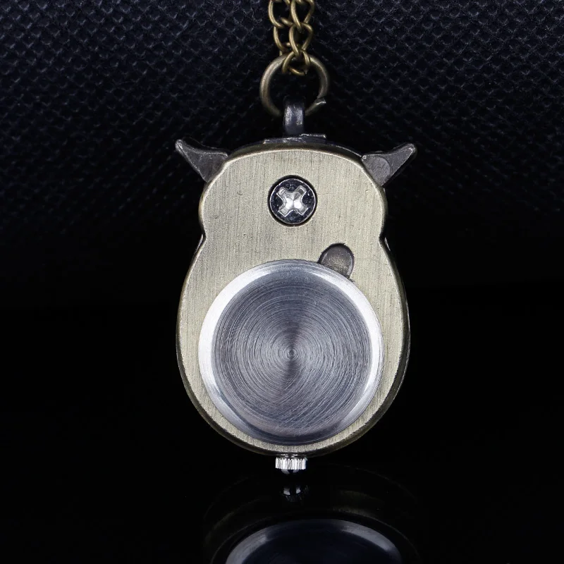 Top Trends: Fun Owl Carved Quartz Pocket Watch Clothing Accessories Pendant Men Women Necklace Chain Gift Shoppable Styles - Image 6