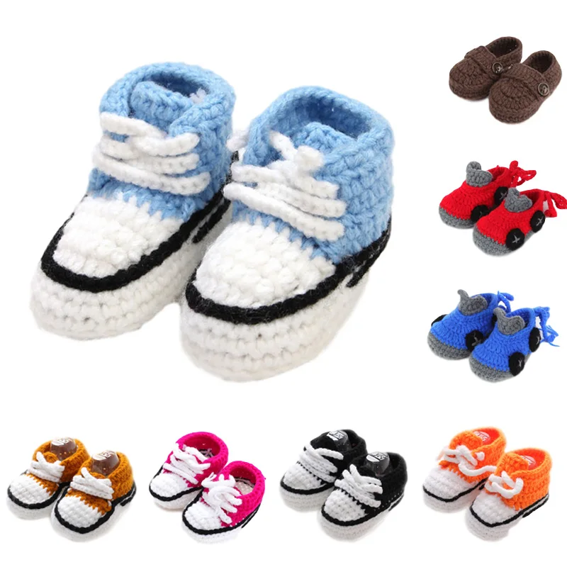 Top Trends: Adorable Knitting Baby Shoes Multi Color Infant Crib Shoes Newborn Prewalker Handmade Baby Girl Boy Slippers Shoppable Styles