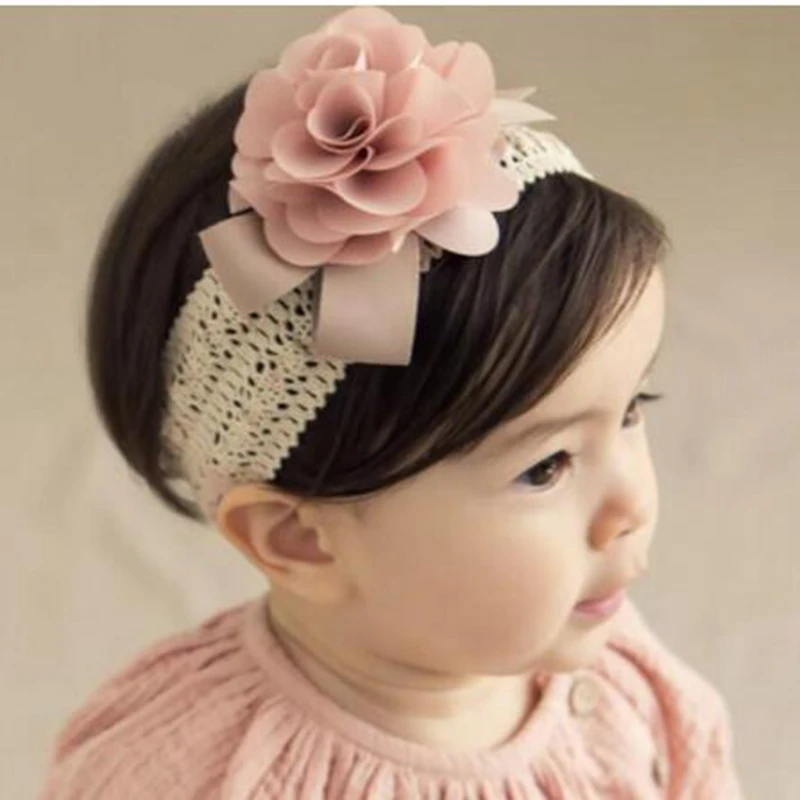 Top Trends: Baby Headband Korean Newborn Hair Bands Baby Girls Hair Accessories DIY Flowers Children Photographed Kids Photos Accessory Shoppable Styles - Image 2