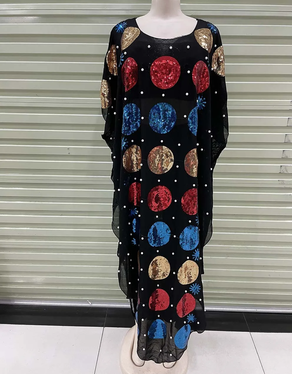 Top Trends: New Style African Women&#039;s Clothing Dashiki Abaya Fashion Sequins Loose Dress Free Size One Piece Shoppable Styles