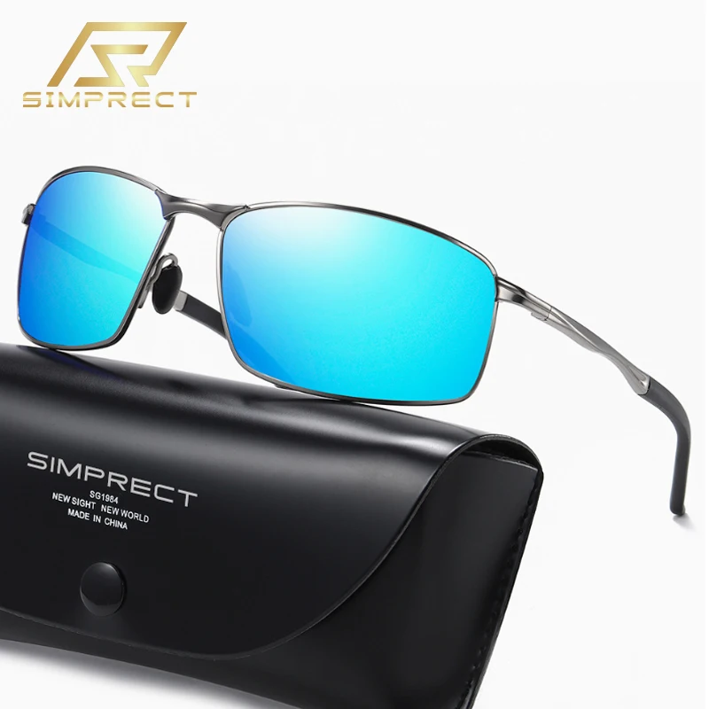 Top Trends: SIMPRECT Photochromic Polarized Sunglasses For Men 2023 UV400 High Quality Luxury Brand Designer Fashion Rectangle Sun Glasses Shoppable Styles - Image 2