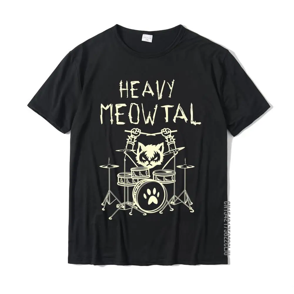 Top Trends: Heavy Meowtal Cat Metal Music Gift Idea Funny Pet Owner T-Shirt Latest Printed Tops Shirt Cotton T Shirts For Boys Geek Shoppable Styles