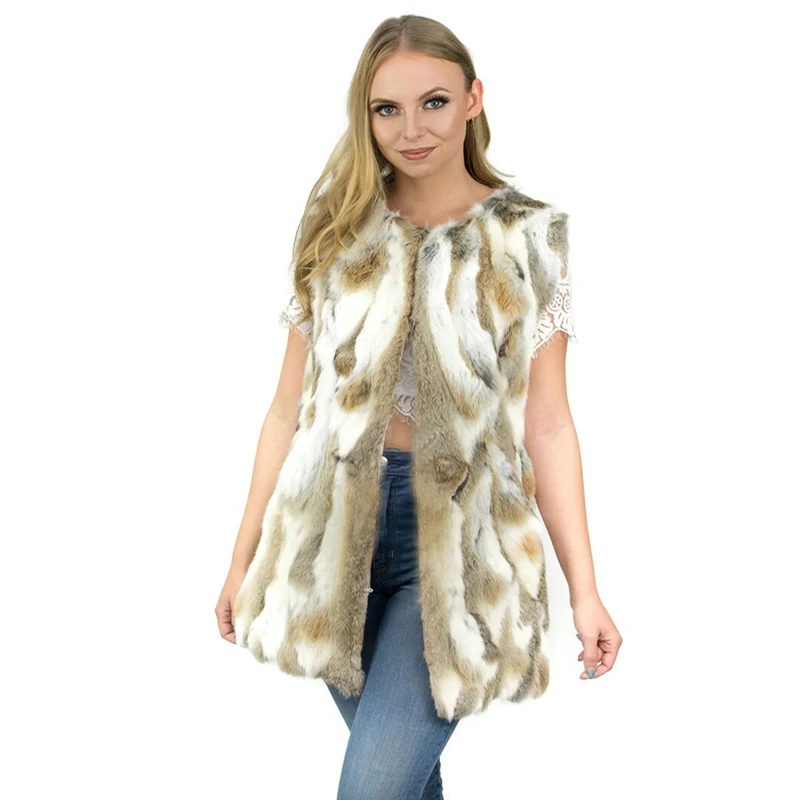 Top Trends: Brand New Genuine Authentic Natural Rabbit Fur Vest Women's Winter Warm Jacket Vest Customization Shoppable Styles