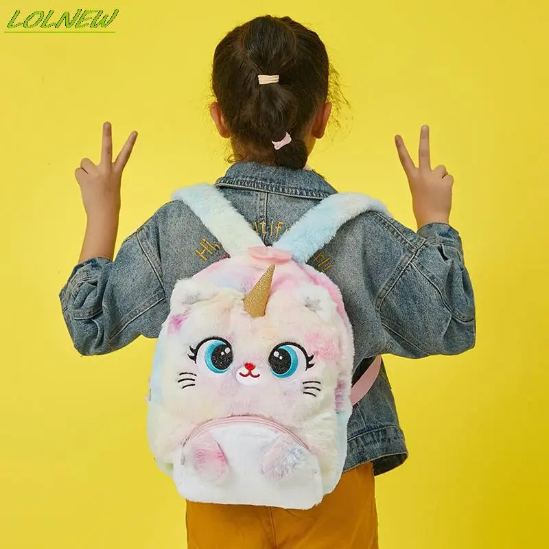 Top Trends: Children Cartoon Backpack Soft Plush Unicorn Backpacks Lovely Fashion Fur Girl Kindergarten School Bag Kid Gift Bookbag Dropship Shoppable Styles - Image 4