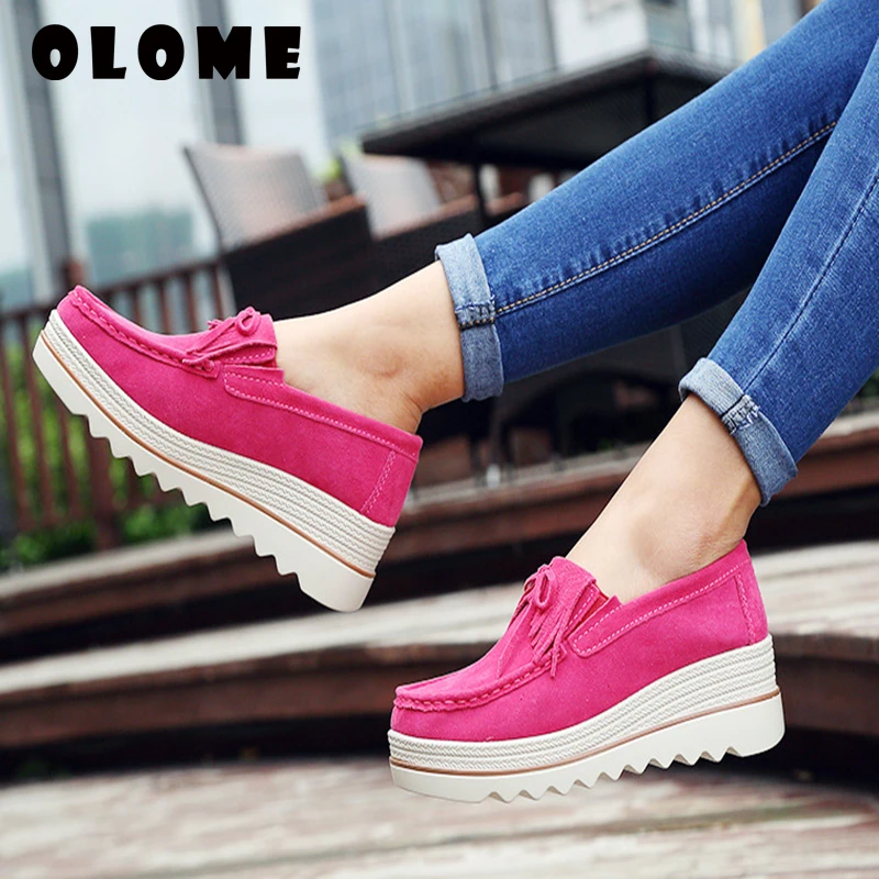 Top Trends: Spring Women Flats Shoes Platform Sneakers Slip On Flats Leather Suede Ladies Loafers Casual Summer Autumn Shoppable Styles