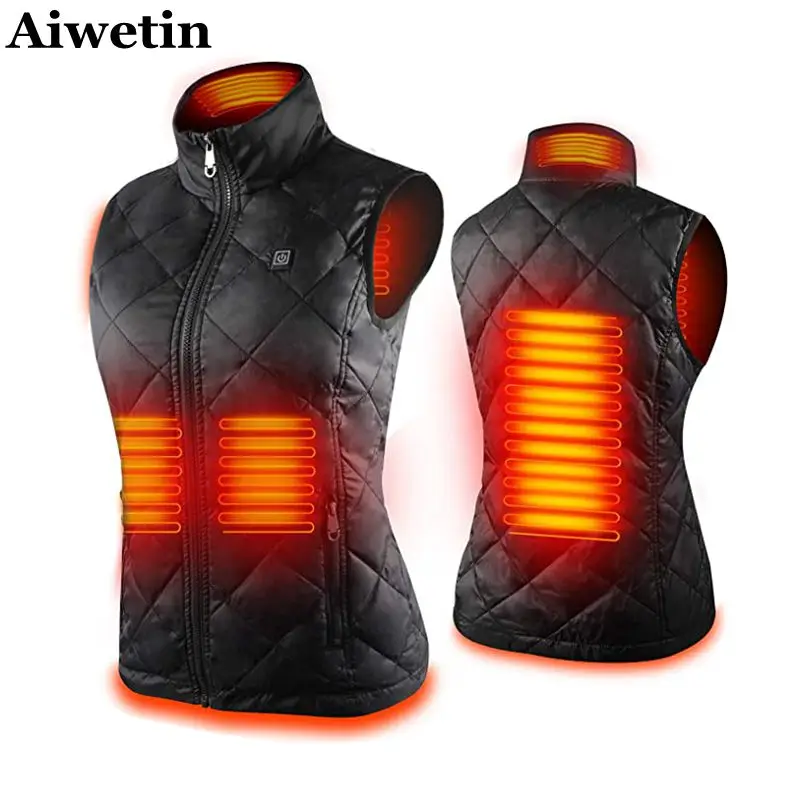 Top Trends: Women Heating Vest Autumn And Winter Cotton Vest USB Infrared Electric Heating Vest Women Flexible Thermal Winter Warm Jacket Shoppable Styles