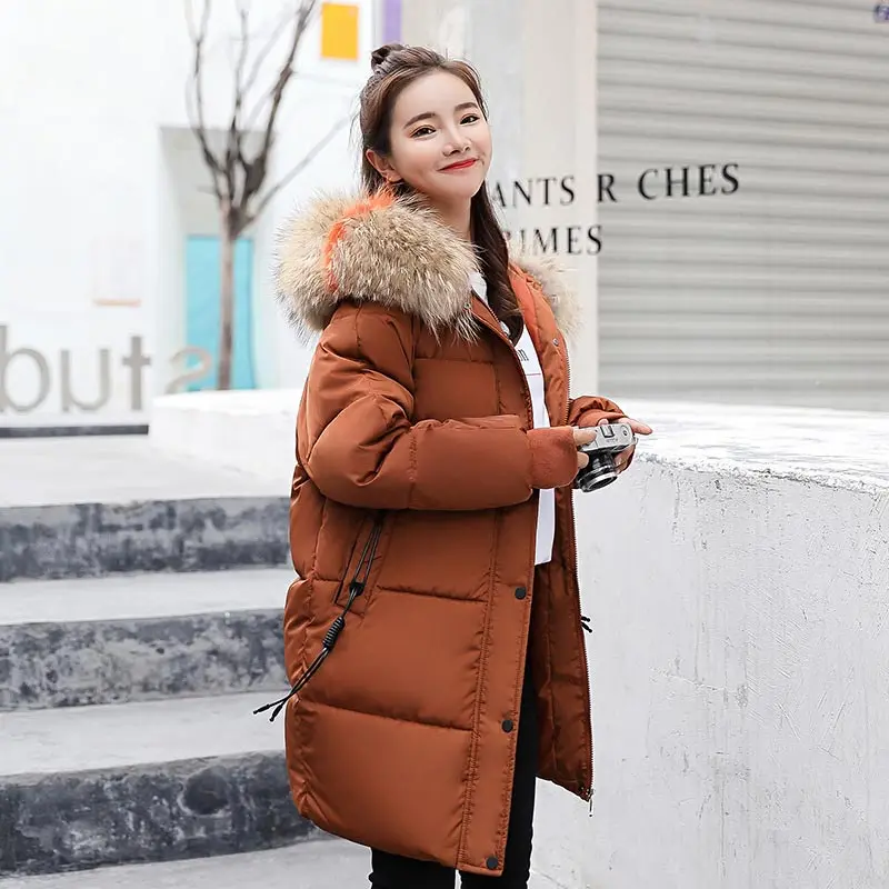 Top Trends: Winter Jacket Women Coats 2019 Fur Collar Hooded Zippers Parkas Women Down Jackets Coats Long Warm Casual Tops Female Coats Shoppable Styles