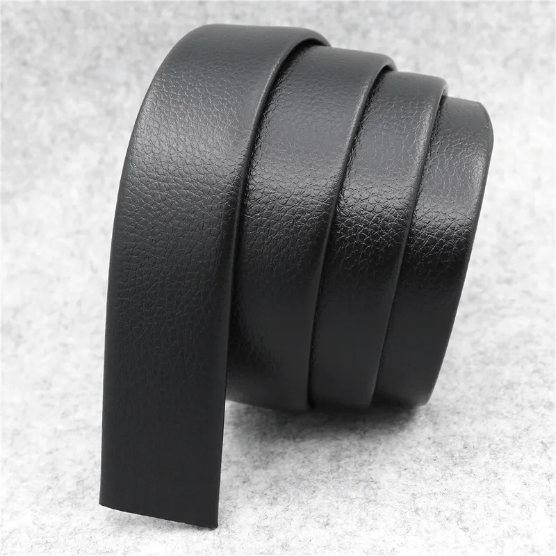 Top Trends: Men&#039;s 140cm 130cm 120cm Lengthened Fatty Only Automatic Buckle Belt High-quality High-end Wearable And Durable Soft Waistband Shoppable Styles