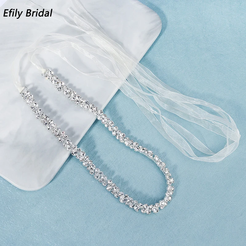 Top Trends: Efily Bridal Handmade Rhinestone Belts For Women Accessories Party Crystal Wedding Dress Belt Strass Bride Sash Bridesmaid Gift Shoppable Styles