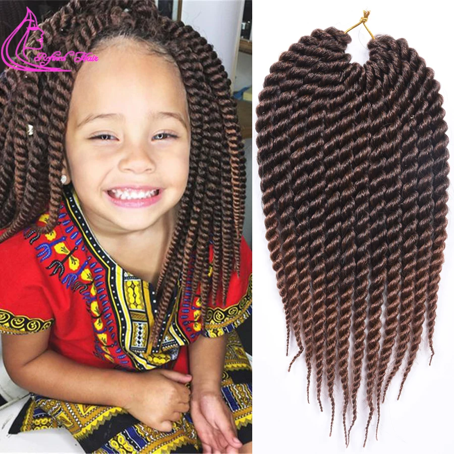 Top Trends: 12 18Inch Synthetic Braids Ombre Senegalese Twist Hair Handmade Crochet Braiding Hair Extensions For Black Woman 12 Roots / pc Shoppable Styles