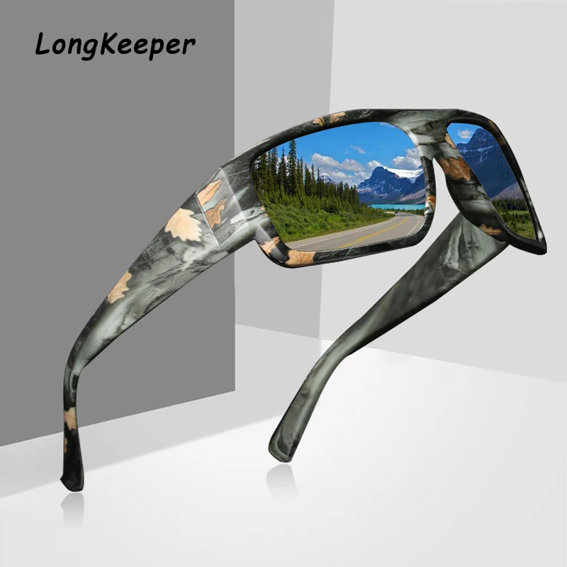 Top Trends: Square Photochromic Sunglasses Men Polarized Chameleon Glasses Driving Shades Sun Glasses Change Color Male Camo Oculos Gafas Shoppable Styles