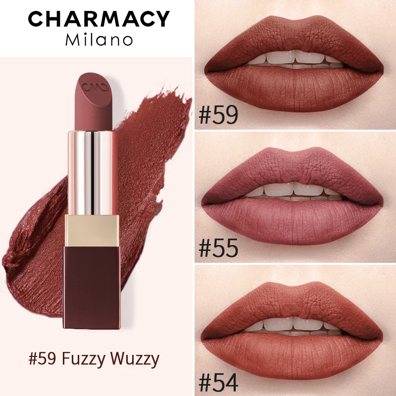 Top Trends: CHARMACY Matte Durable Easy To Wear Lipstick Natural Matte Red Velvet Lip Stick Lip Coloring Makeup Women Beauty Cosmetics Shoppable Styles