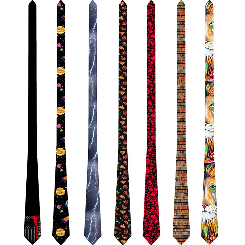 Top Trends: Classic Fashion Men&#039;s Tie 2019 Suit Accessories Neck Ties Printed Polyester Ties 8 Cm Necktie For Women 6S-LD43 Shoppable Styles