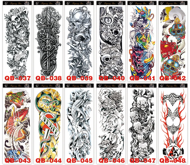 Top Trends: Large Arm Sleeve Tattoo Clock Rose Cross Dragon Waterproof Temporary Tatto Sticker Poker Snake Body Art Fake Tattoo Women Men Shoppable Styles - Image 2