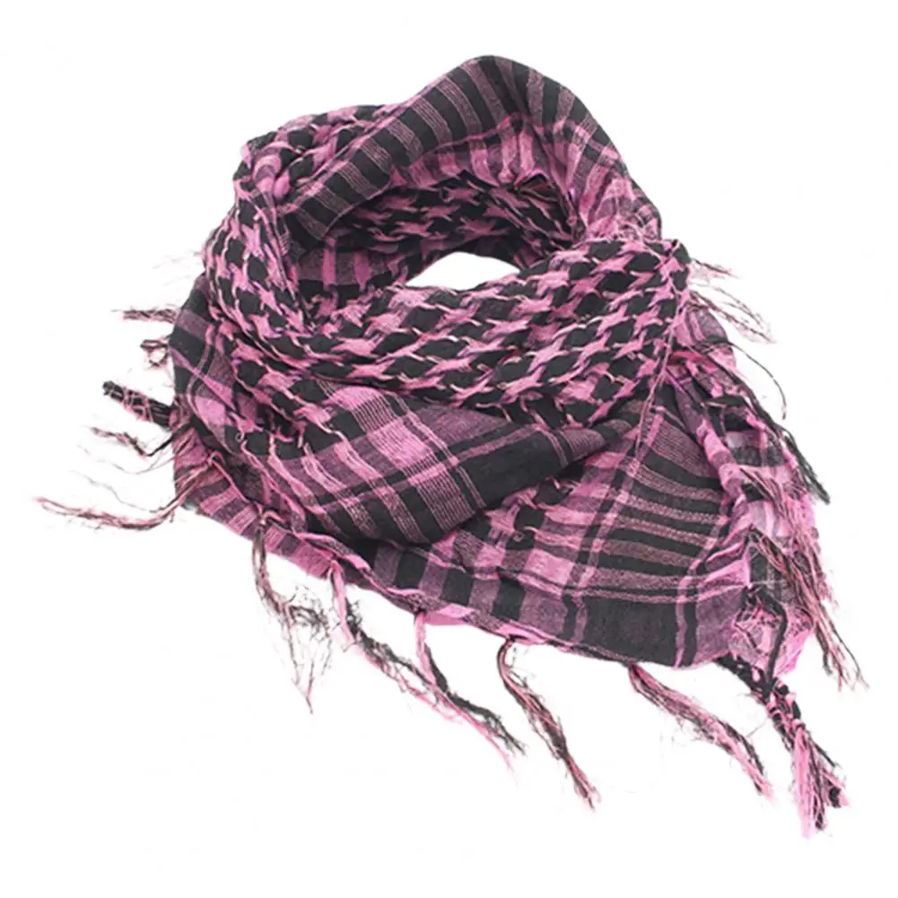 Top Trends: Men Women Scarf Plaid Tartan Lightweight Cotton Keffiyeh Scarf For Winter Square Shawl Scarf Tactical Neck Warmer Cover Shoppable Styles - Image 5