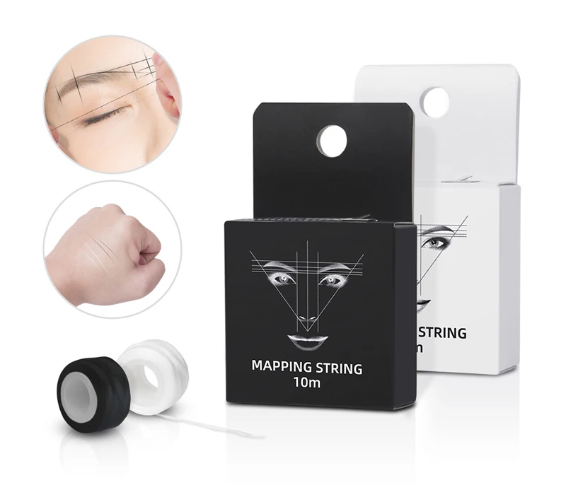 Top Trends: New Microblading 10 Meters Mapping Pre-Ink String For Makeup Eyebrow Dyeing Liner Thread Semi Permanent Positioning Measure Tool Shoppable Styles