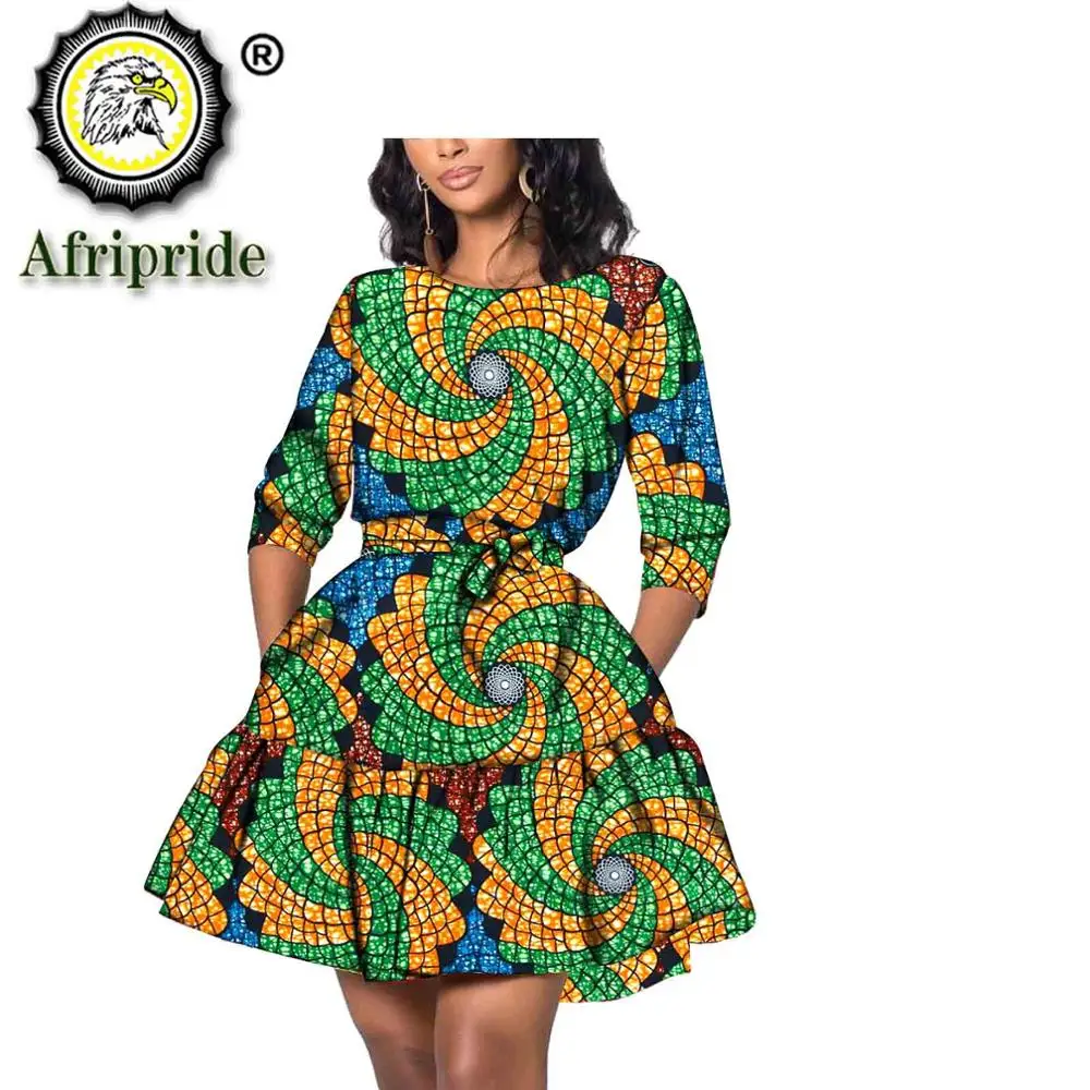 Top Trends: 2023 African Dresses For Women Embroidery Dashiki Half-sleeve O-neck Spring&Summer Print Plus Size Party Ankara Clothes S1925025 Shoppable Styles